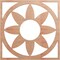 Ekena Millwork Blume Wood Fretwork Pierced Ceiling Medallion, Cherry, 16"OD x 5 1/2"ID x 3/8"T CMWP16X16X0375BLCH - alternate 1